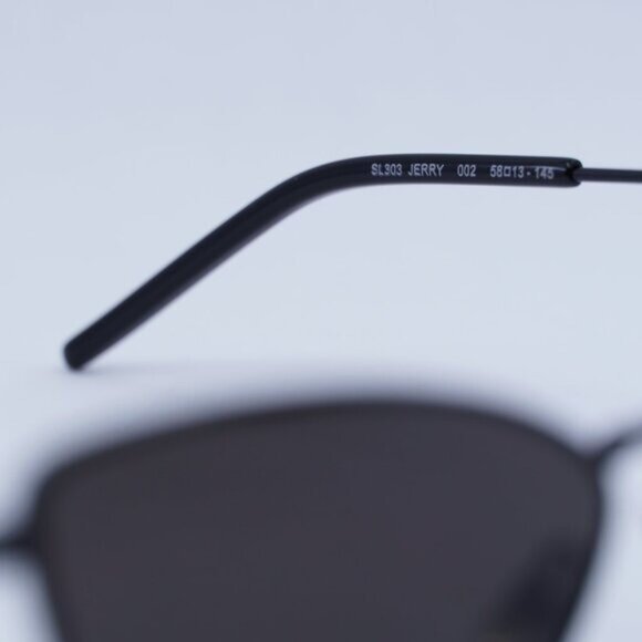 ?️ New Saint Laurent SL303 Jerry 002 Sunglasses - Black Frame, Black Lenses main image 7